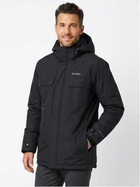 Columbia Men's Rugged Path Parka Jacket Black Omni-Tech Waterproof - Size Large